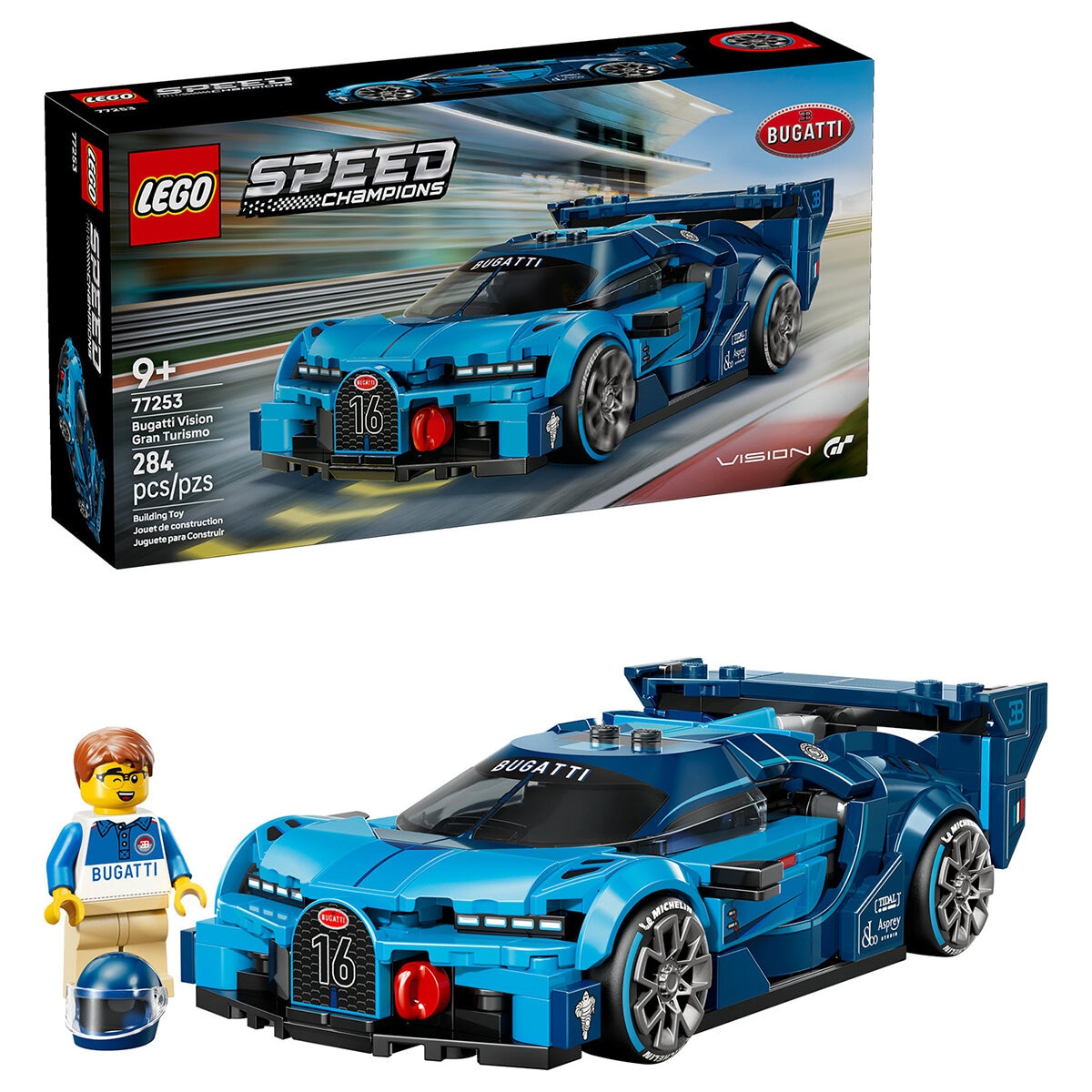 LEGO Speed Champions, Coche Hiperdeportivo Bugati Vision GT