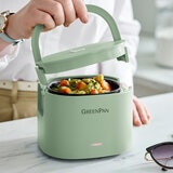GreenPan, Lonchera Eléctrica con Tazón Antiadherente de Cerámica, 2 piezas