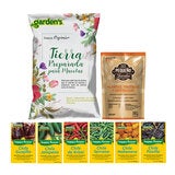Happy Flower, Kit de Siembra para Huerto, 6 Variedades de Semillas de Chiles + 4 kg de Tierra + Alimento para Plantas Happy Flower, Kit de Siembra para Huerto, 6 Variedades de Semillas de Chiles + 4 kg de Tierra + Alimento para Plantas