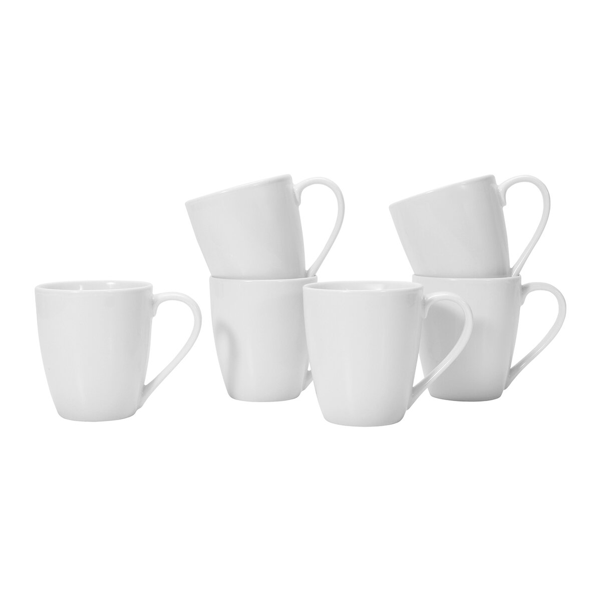 Crown Baccara Juego de 6 Tazas de Porcelana