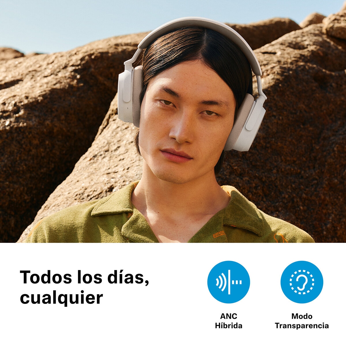 Sennheiser Accentum Wireless Audífonos Bluetooth Blanco