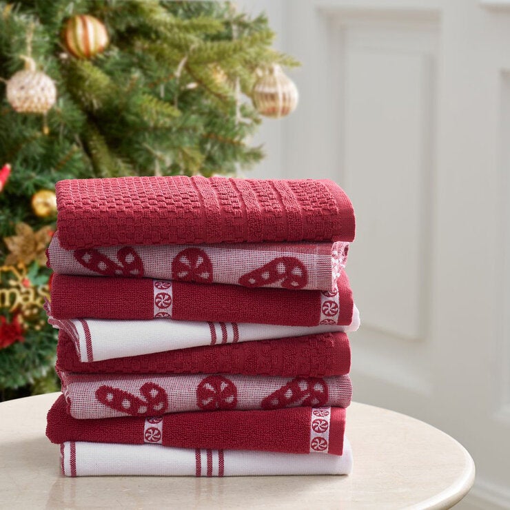 Caro Home, Juego de 8 Toallas para Cocina Navideñas, Varios Modelos Caro Home, Juego de 8 Toallas para Cocina Navideñas, Varios Modelos