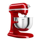KitchenAid, Serie Professional 600, Batidora de pedestal con tazón elevable y batidor plano de borde flexible, 5.6 L, Roja