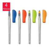 Pilot Parallel 4 Plumas de Caligrafía con Diferentes Tamaños de Punta y Caja de 12 Cartuchos