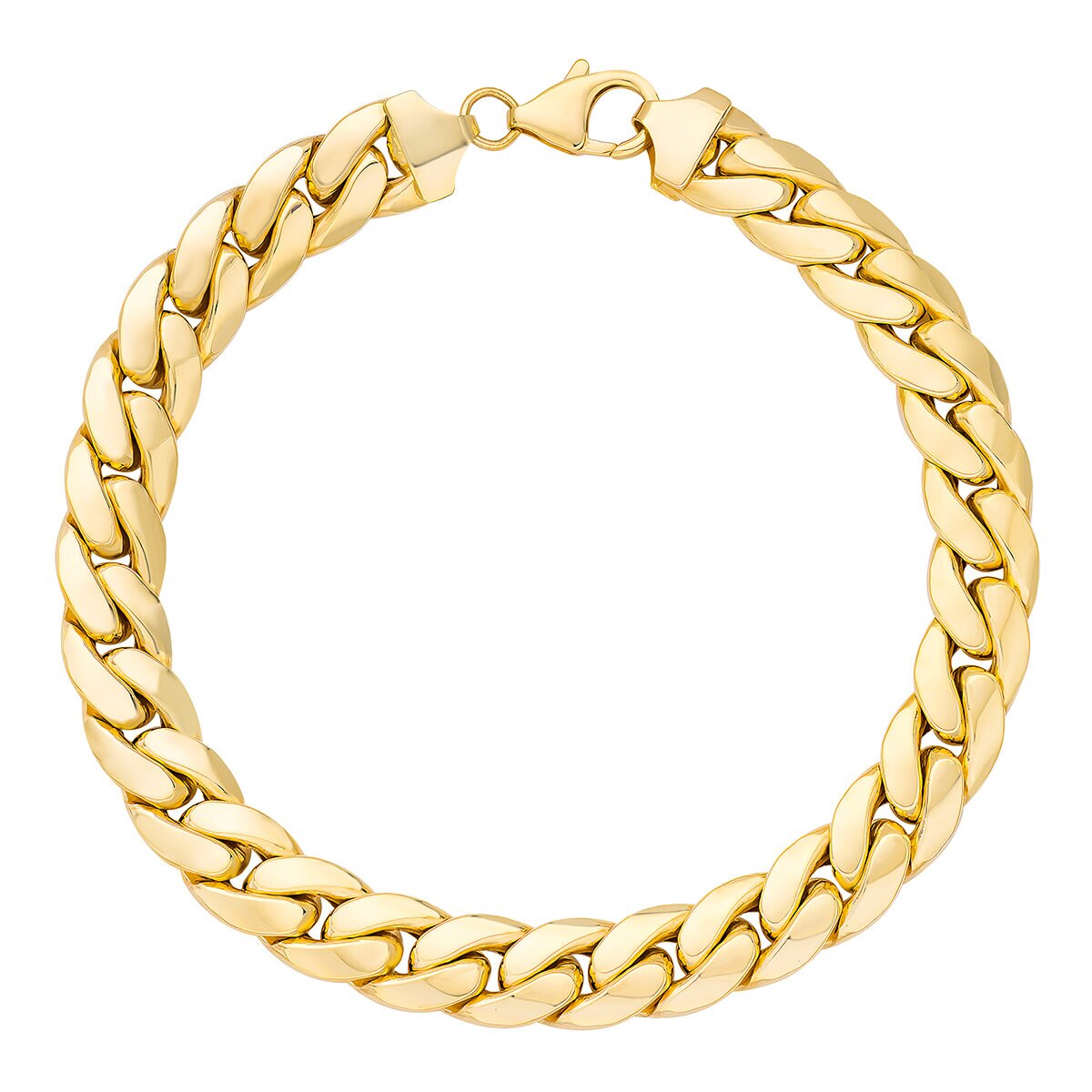 Pulsera para Caballero, Oro Amarillo de 14K, 21.59cm