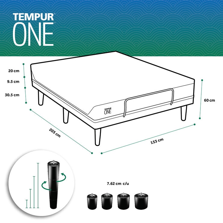 Set Tempur One + Ease Queen Size