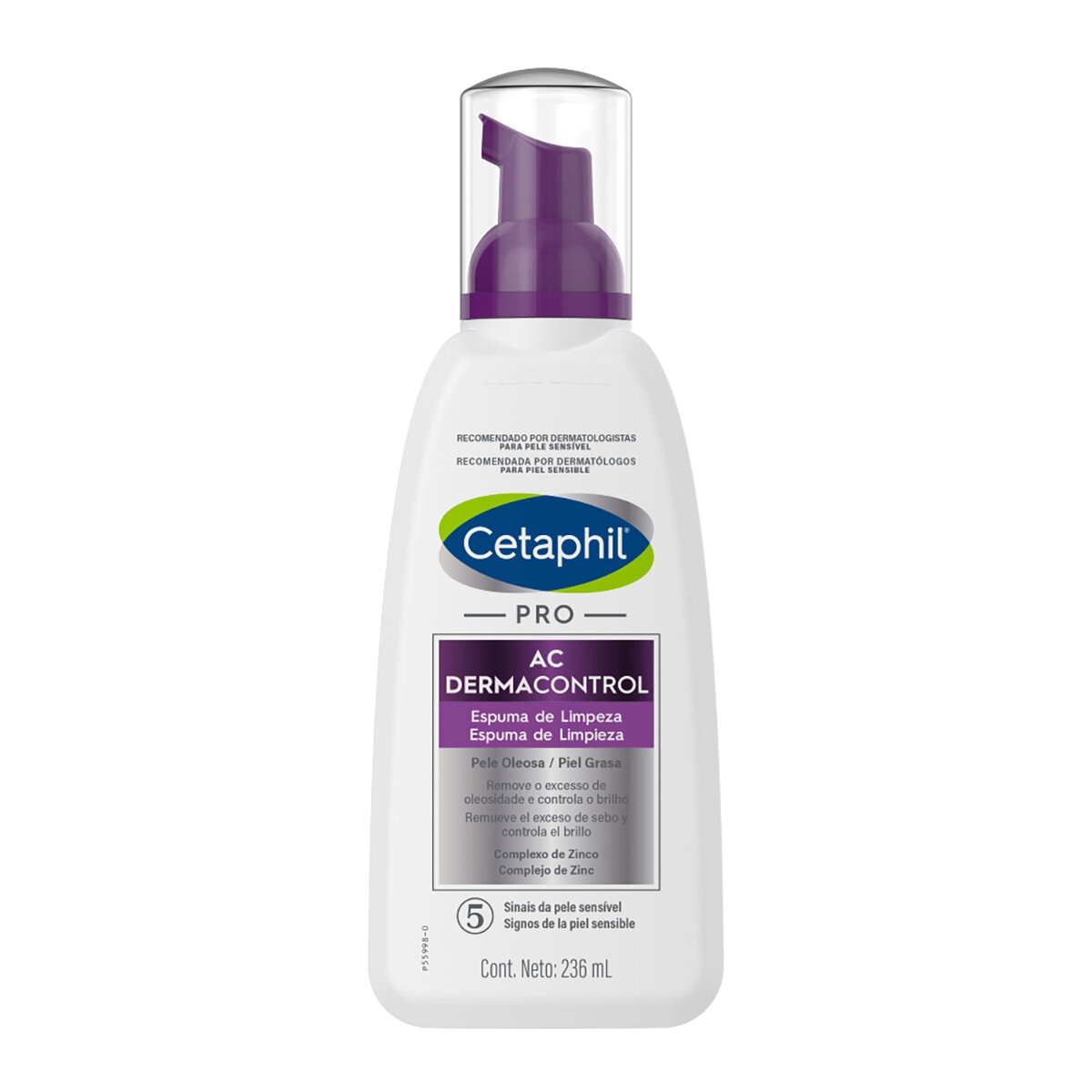 Cetaphil Pro AC Dermacontrol Espuma de Limpieza 236 ml