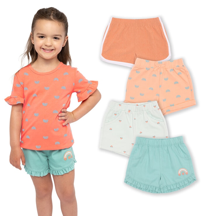 Pekkle Pekkle Shorts 4 piezas para Niños y Niñas Varias Tallas y Colores