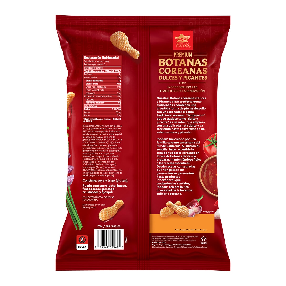Soban Korean Pantry Botana Coreana Dulce y Picante 300g