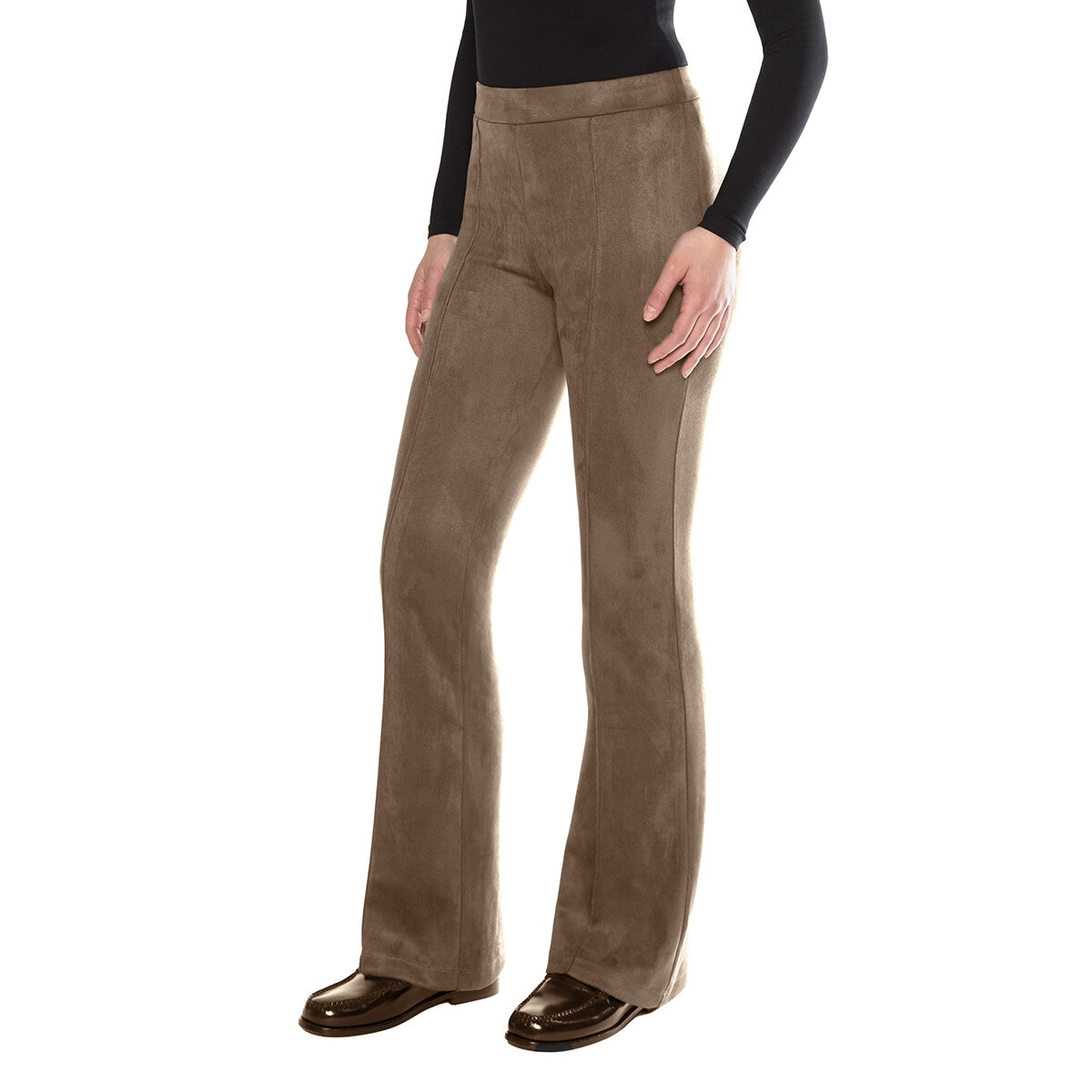 Matty M Pantalones de Gamuza para Dama Café Grande Matty M Pantalones de Gamuza para Dama Café Grande