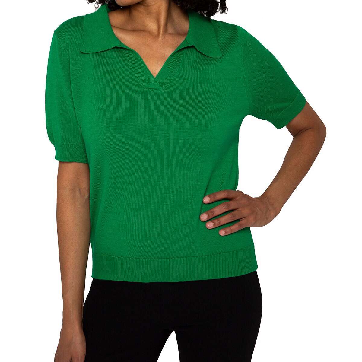 Mario Serrani Blusa para Dama Verde Extra Grande