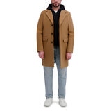 DKNY Abrigo para Caballero Camel Extra Grande