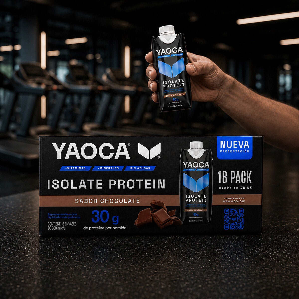Yaoca Proteína Bebible sabor chocolate 30 g de proteína 18 / 330 ml Yaoca Proteína Bebible sabor chocolate 30 g de proteína 18 / 330 ml
