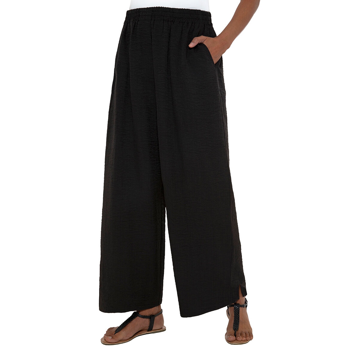 Mario Serrani Italy Pantalón para Dama Negro Extra Grande