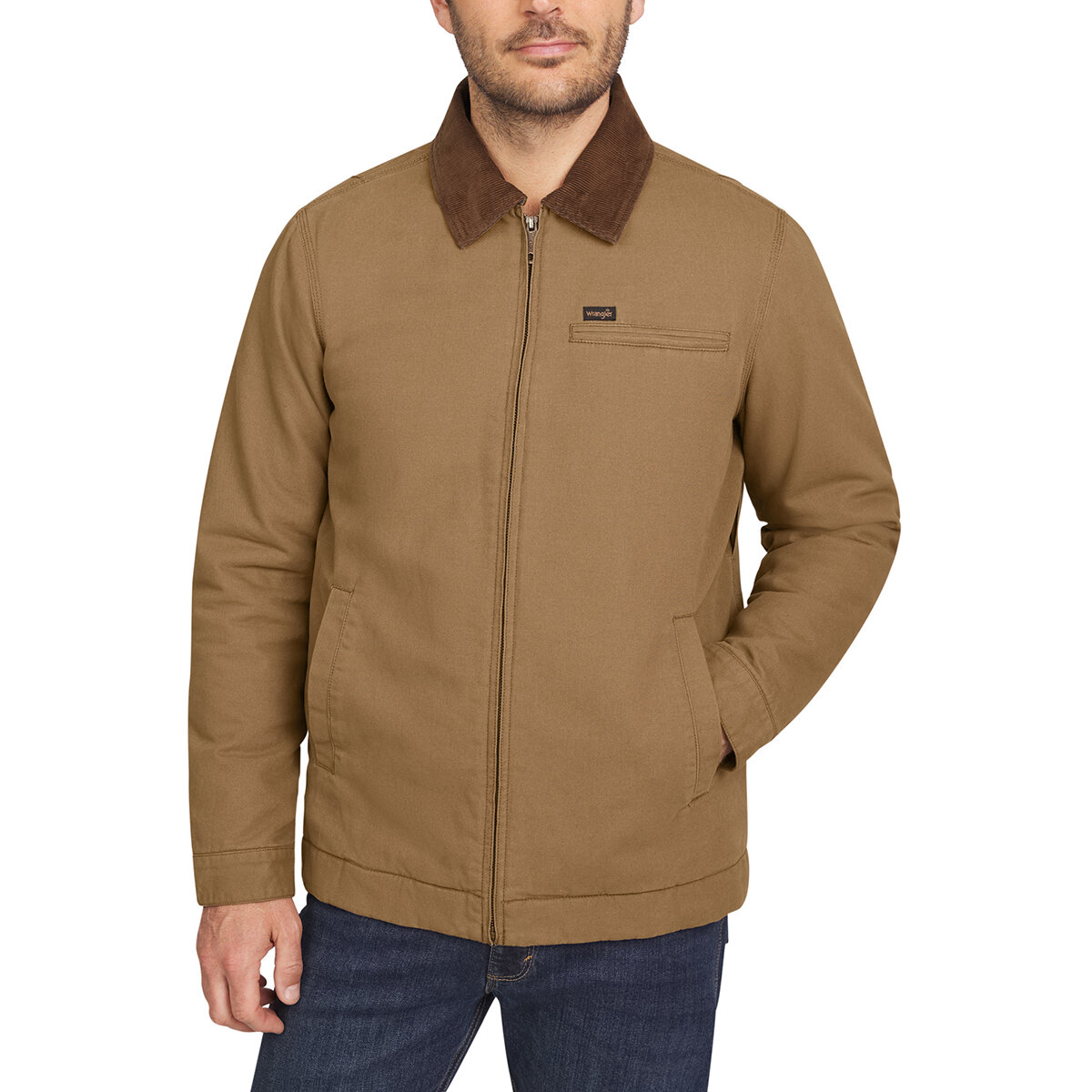 Wrangler Chamarra para Caballero Café Chica