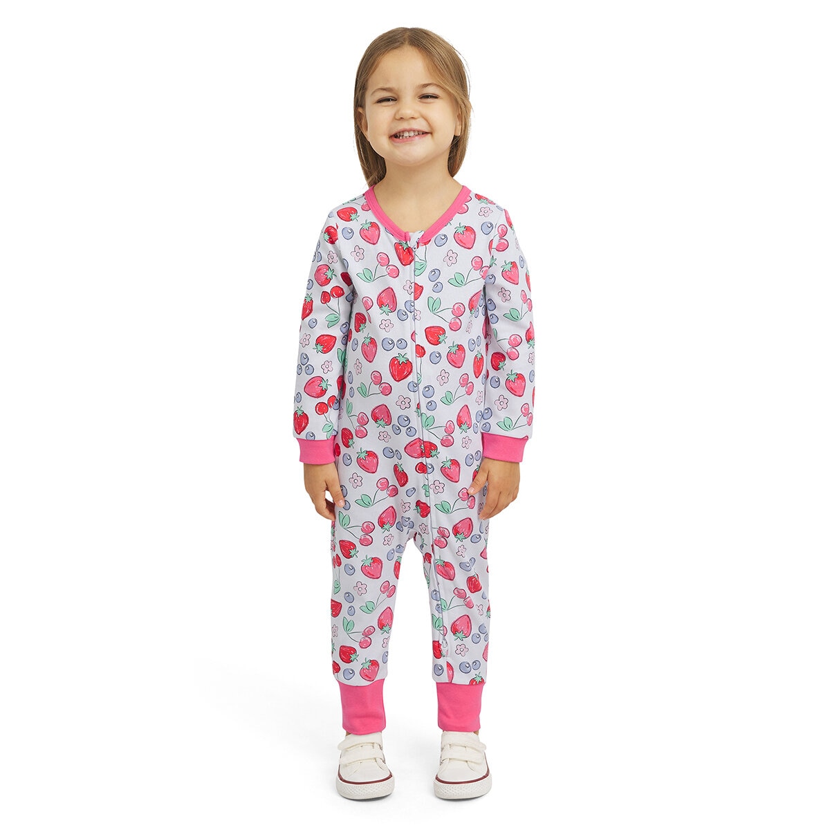 Koala Kids Mameluco 3 piezas para Bebé Cerezas 12 Meses