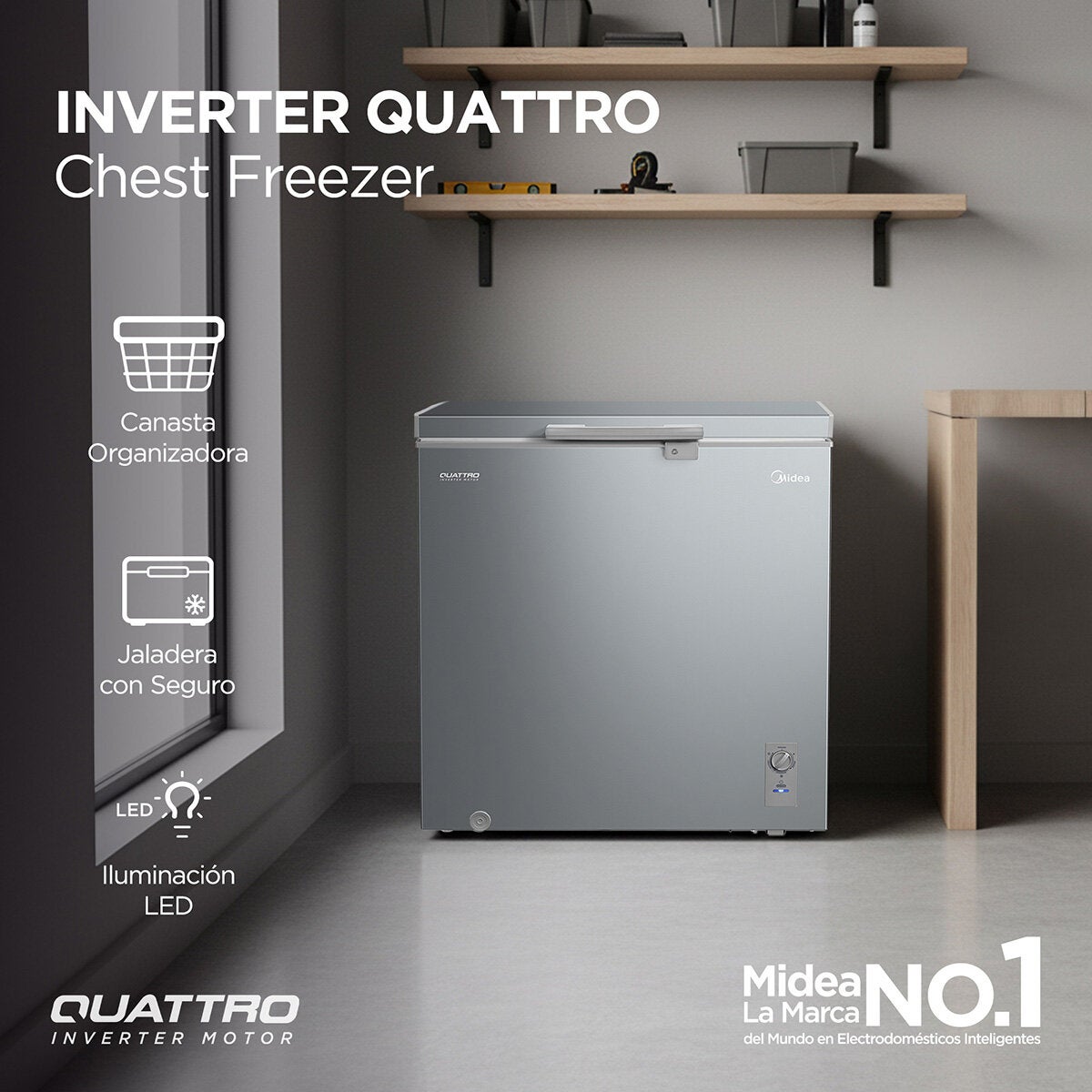 Midea Congelador Horizontal 7' Inverter Midea Congelador Horizontal 7' Inverter