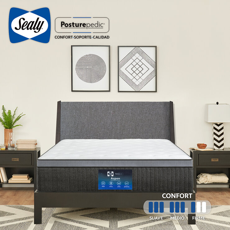 Sealy, Aspen, Colchón Queen Size Sealy, Aspen, Colchón Queen Size