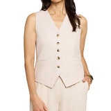 Matty M Chaleco de lino para Dama Varias Tallas y Colores