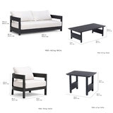 MoDe Living, Sanford Estate Colección de Patio color Blanco, 15 piezas