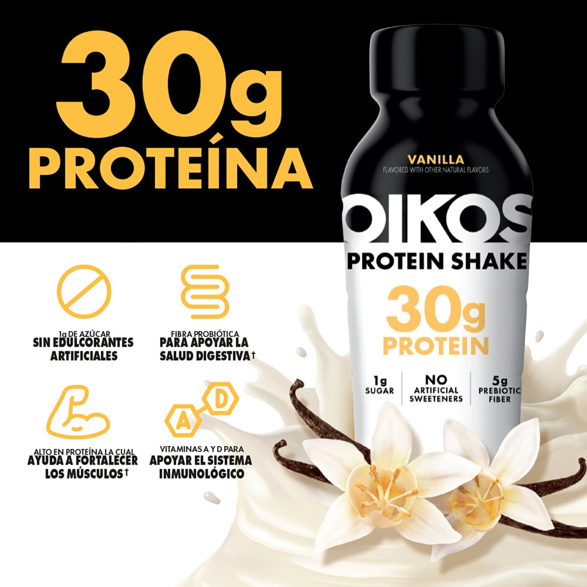 Oikos Bebida con 30 g de Proteína 18 pzas de 355 ml