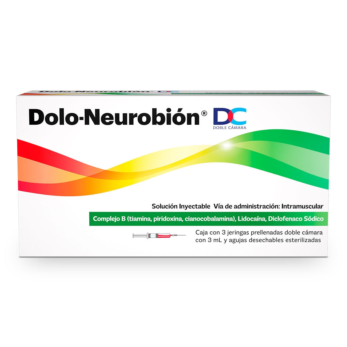 Dolo-Neurobión DC Solución Inyectable con 3 Jeringas Prellenadas de 3 ml