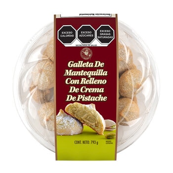 Universal Bakery Galletas de Mantequilla con Relleno de Crema de Pistache 793 g
