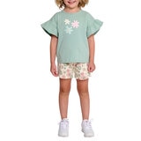Pekkle Playera 4 piezas para Niños y Niñas Flor 3 Años