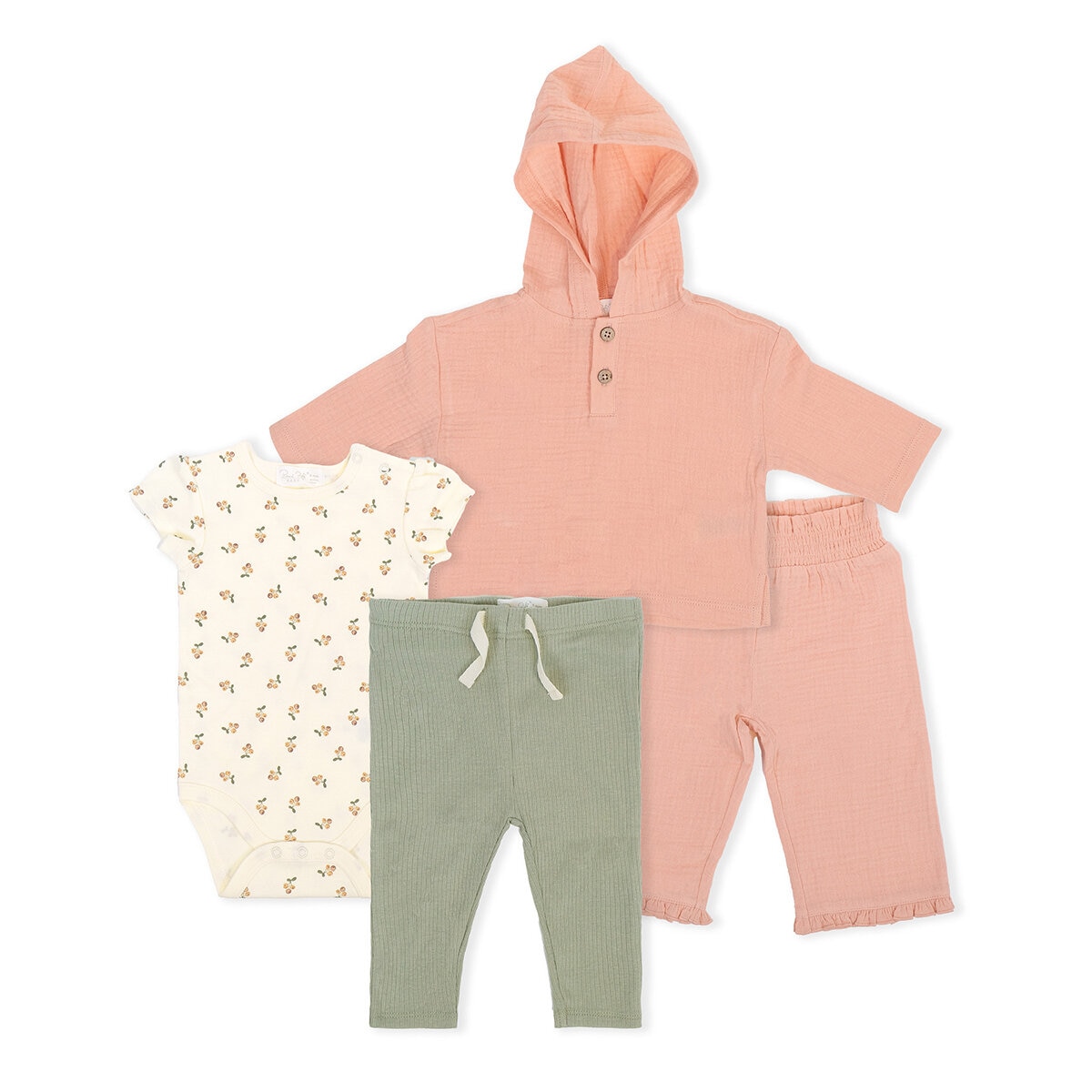 René Rofé Baby Conjunto de 4 Piezas para Bebés Varias Tallas y Colores