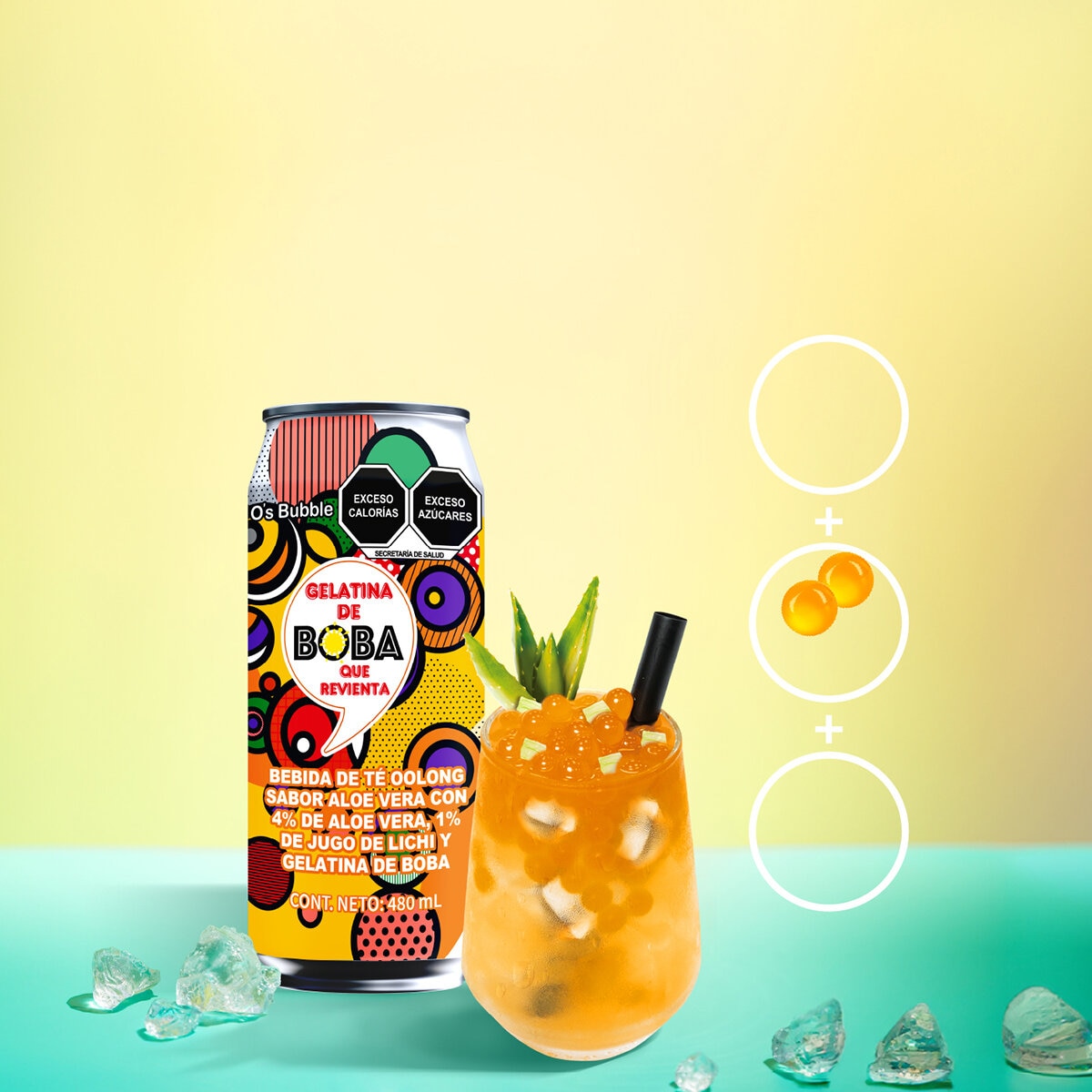 O's Bubble Bebida de Té Oolong 12 pzas de 480 ml O's Bubble Bebida de Té Oolong 12 pzas de 480 ml