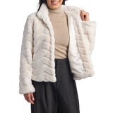 Pendleton Chamarra para Dama Crema Chica