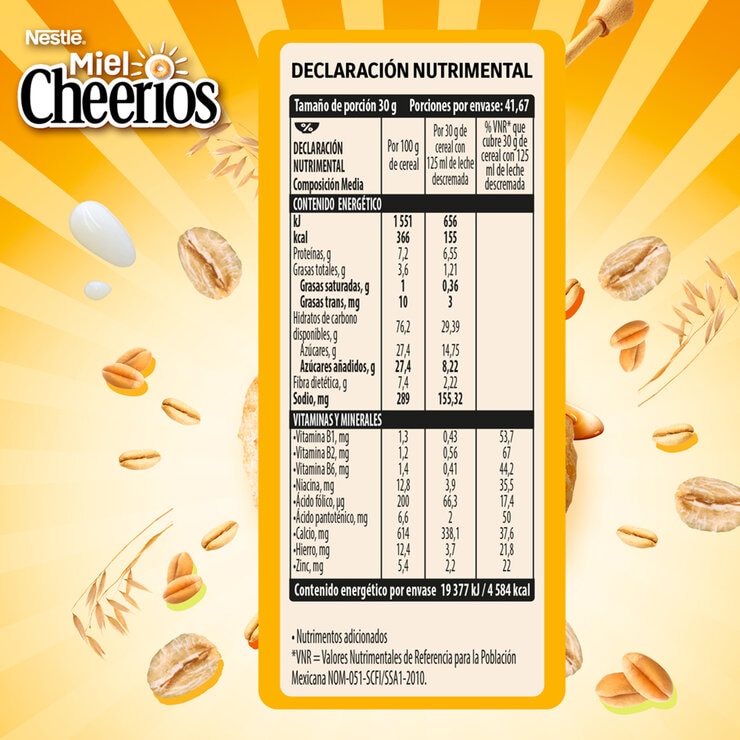Cheerios Miel Cereal 1.25 kg