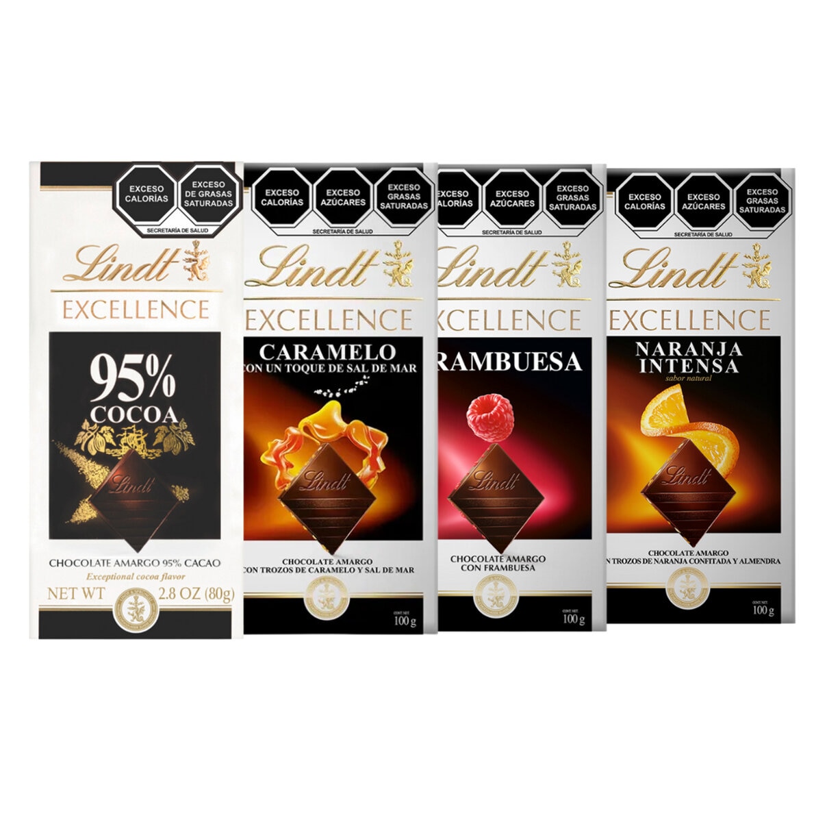 Lindt Excellence Sabores 4 Barras