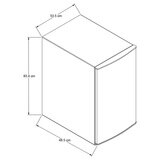 Frigobar Whirlpool de 4' compacto, color negro | Costco México