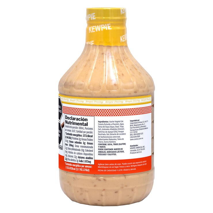 Kewpie Aderezo de Ajonjolí Tostado 887ml