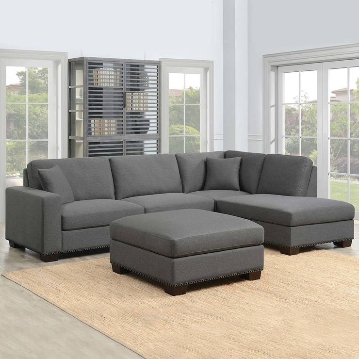 Thomasville, Sofá Seccional De Tela Con Otomano | Costco México