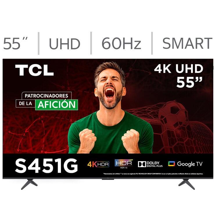 TCL Pantalla 55" 4K UHD Google TV