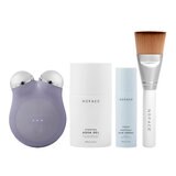 Nuface, MINI+Sandy Rose - Kit de inicio, Dispositivo Facial de Microcorriente, en 3 Diferentes Colores