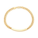 Pulsera de identificación para Caballero, Oro Amarillo 14K