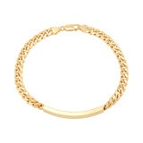 Pulsera de identificación para Caballero, Oro Amarillo 14K