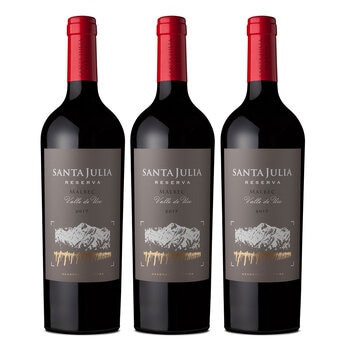 Vino Tinto Santa Julia Reserva Malbec 3 de 750ml