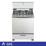 Whirlpool Estufa de gas con 6 quemadores de 76cm