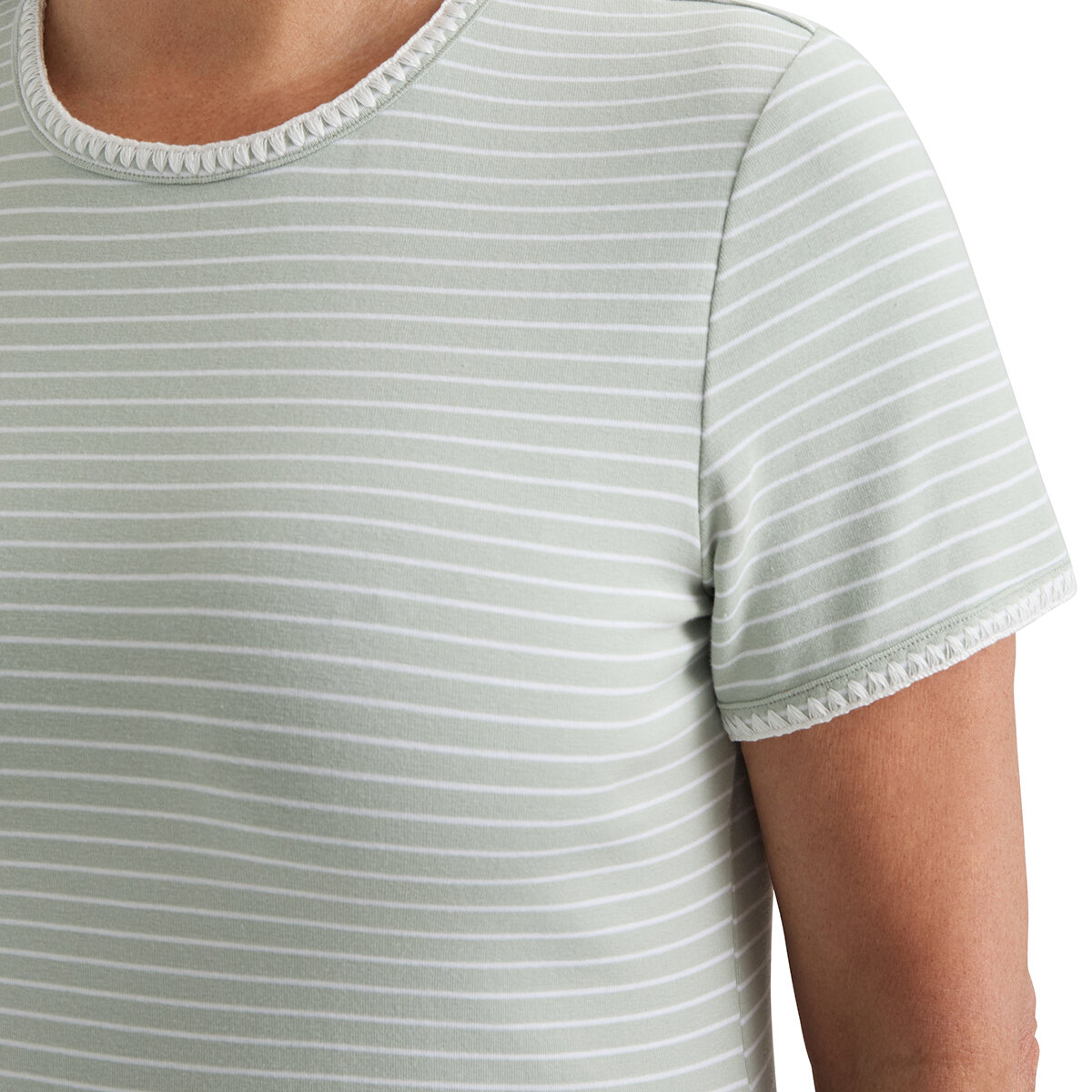 Teddi Rose Playera para Dama Verde Extra Chica