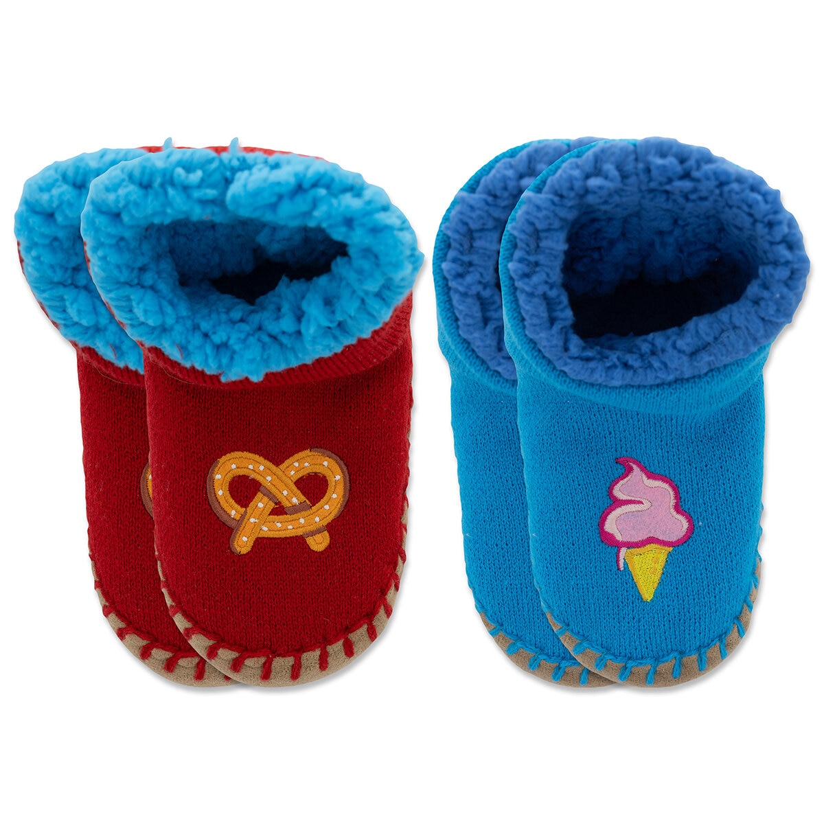 K Bell Pantuflas 2 pares para Niños o Niñas Varias Tallas y Colores