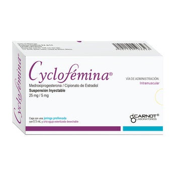 Cyclofemina 25/5 mg 0.5 ml Jeringa Prellenada Cyclofemina 25/5 mg 0.5 ml Jeringa Prellenada