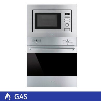 Smeg Combo microondas de empotre 60 cm y horno de empotre 60cm Smeg Combo microondas de empotre 60 cm y horno de empotre 60cm