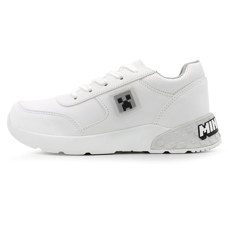 Minecraft, Tenis Color Blanco, para Niño, Varias Tallas