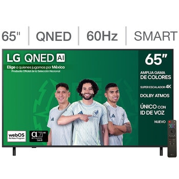 LG Pantalla 65" QNED 4K Smart TV LG Pantalla 65" QNED 4K Smart TV