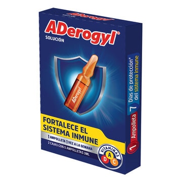 Aderogyl Solución 2 Cajas con 5 Ampolletas 3 ml
