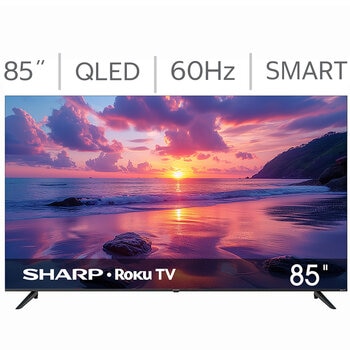 Sharp Pantalla 85 QLED 4K Roku TV